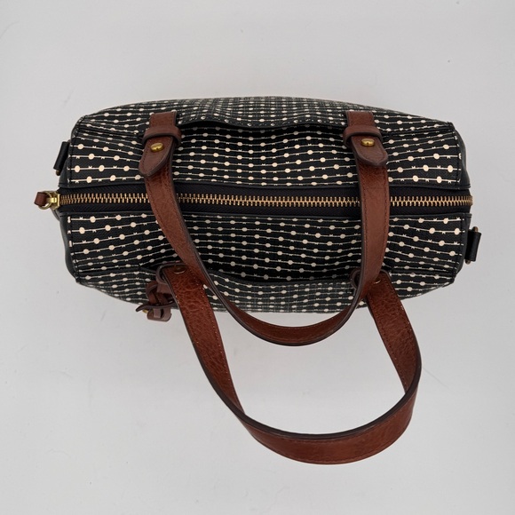 Fossil Black and Cream Satchel - Picture 8 of 12